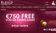 Ruby Fortune Casino Homepage